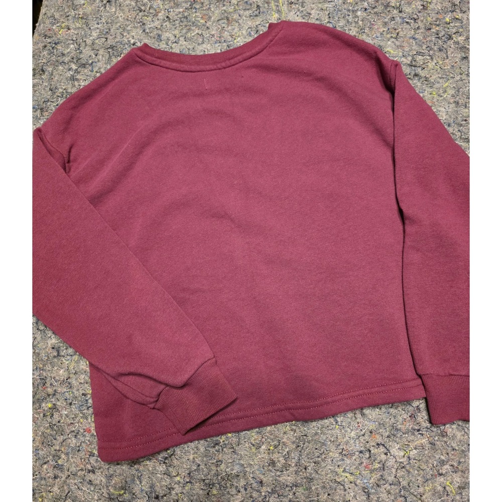 989 Care Bears Kids Maroon Be Kind To Your Mind Graphic Sweatshirt L 10/12 - Picture 5 of 5